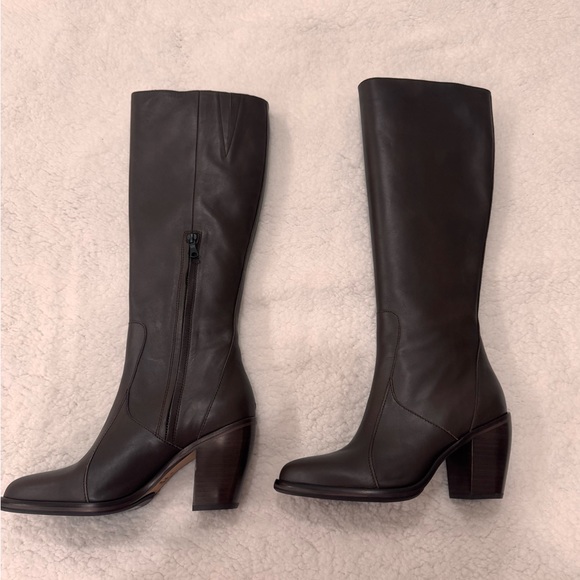 Rag & Bone Mustang Brown Leather Knee-High Boots - Picture 9 of 16